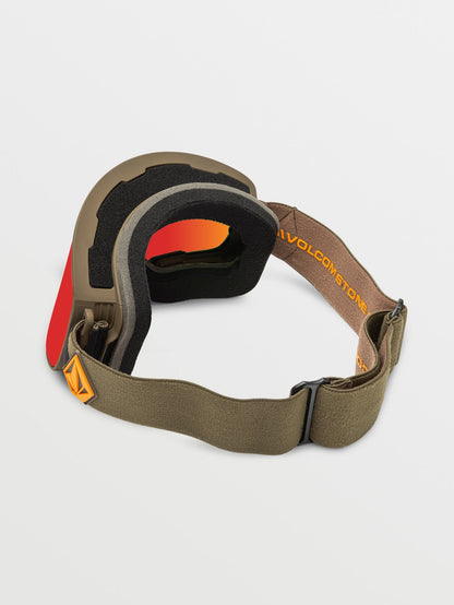 Snow goggle Odyssey Military/Gold (+ Yellow Chrome bonus screen) - RED CHROME