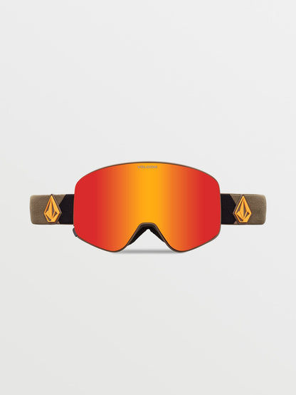 Snow goggle Odyssey Military/Gold (+ Yellow Chrome bonus screen) - RED CHROME