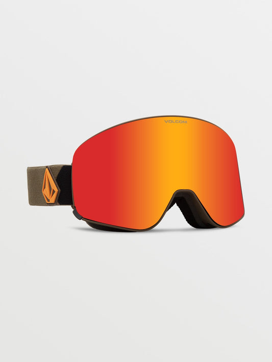 Schneebrille Odyssey Military/Gold (+ Yellow Chrome Bonusscheibe) - RED CHROME