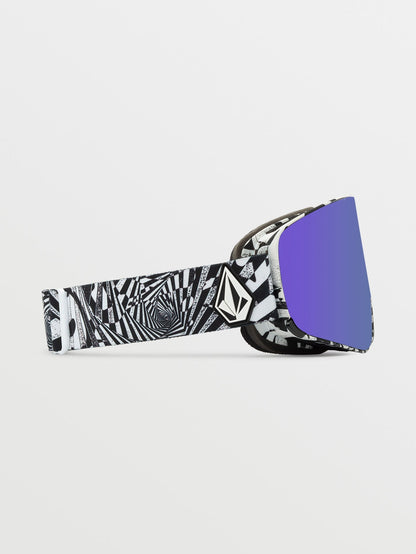 Odyssey Op Art/Lila Schneebrille (+ Bonus Gelbe Chromlinse) - LILA CHROM