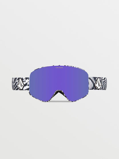 Odyssey Op Art/Lila Schneebrille (+ Bonus Gelbe Chromlinse) - LILA CHROM