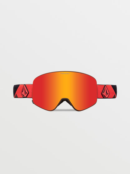Odyssey Orange/Brown Snow Goggles (+ Bonus Yellow Chrome Lens) - RED CHROME