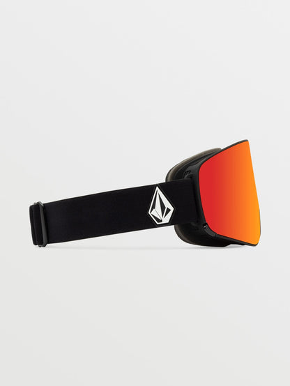 Masque de snow Odyssey Matte Black - Red Chrome