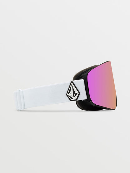 Masque de snow Odyssey Matte White - Pink Chrome