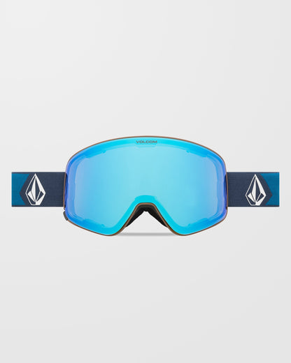 Odyssey Navy Cobalt Schneebrille (+Bonuslinse - Dunkelgrau) - Ice Chrome