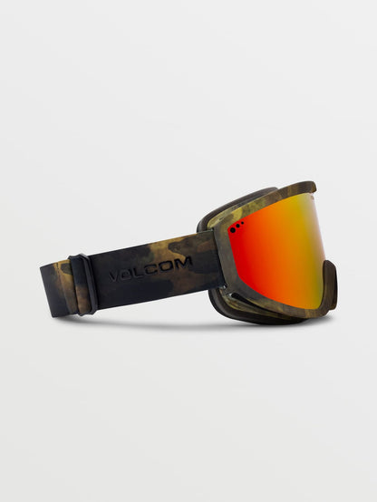 Footprints Camo Schneemaske - Rot Chrom