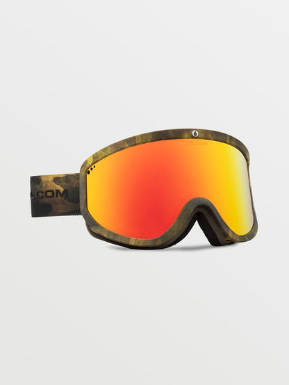 Footprints Camo Schneemaske - Rot Chrom