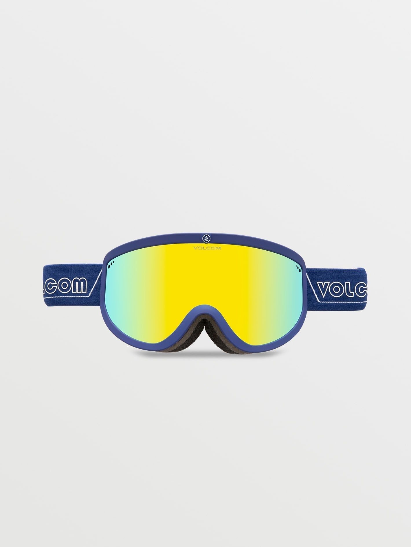 Masque de snow Footprints Dark Blue/White - Gold Chrome
