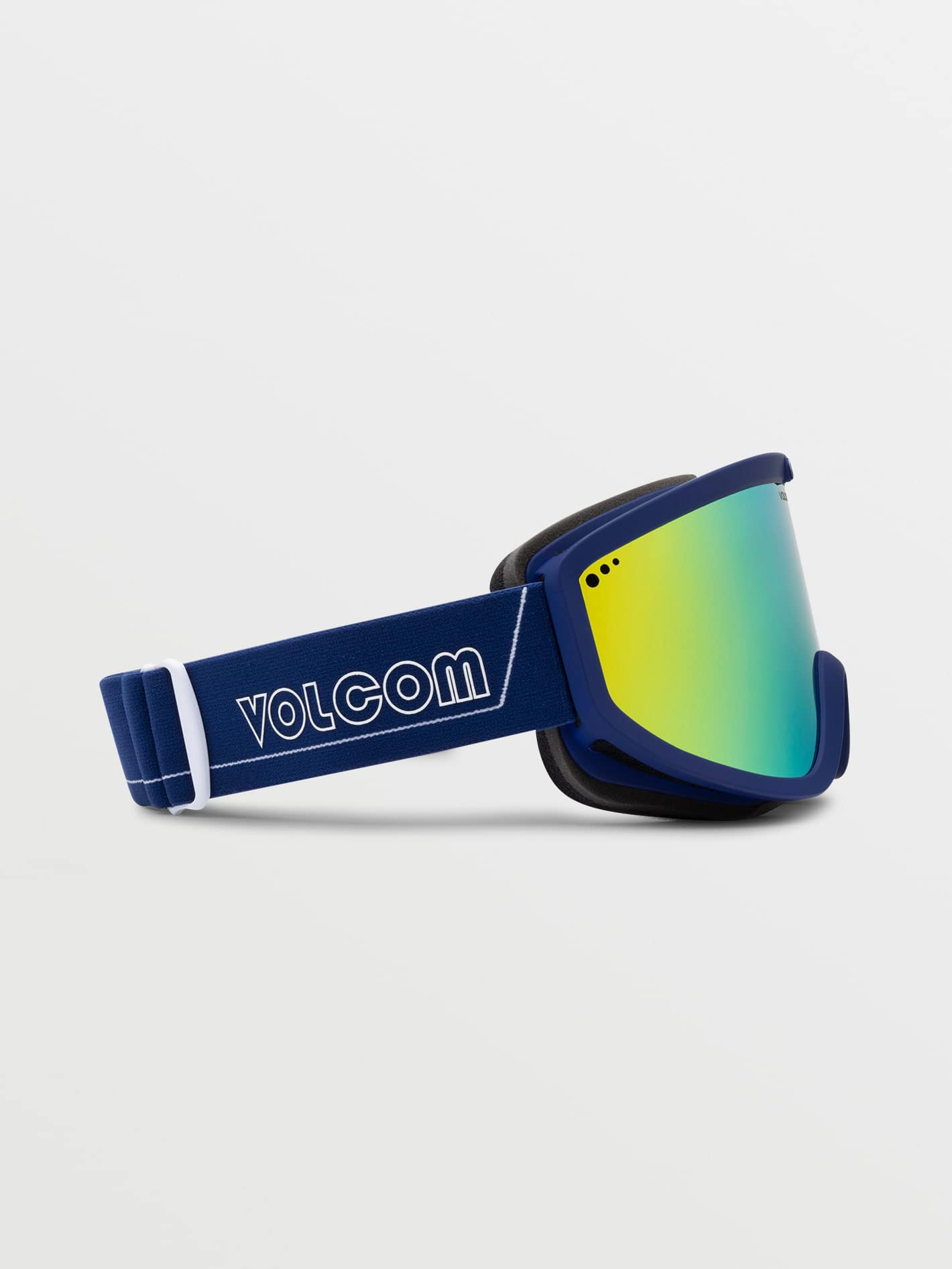 Masque de snow Footprints Dark Blue/White - Gold Chrome