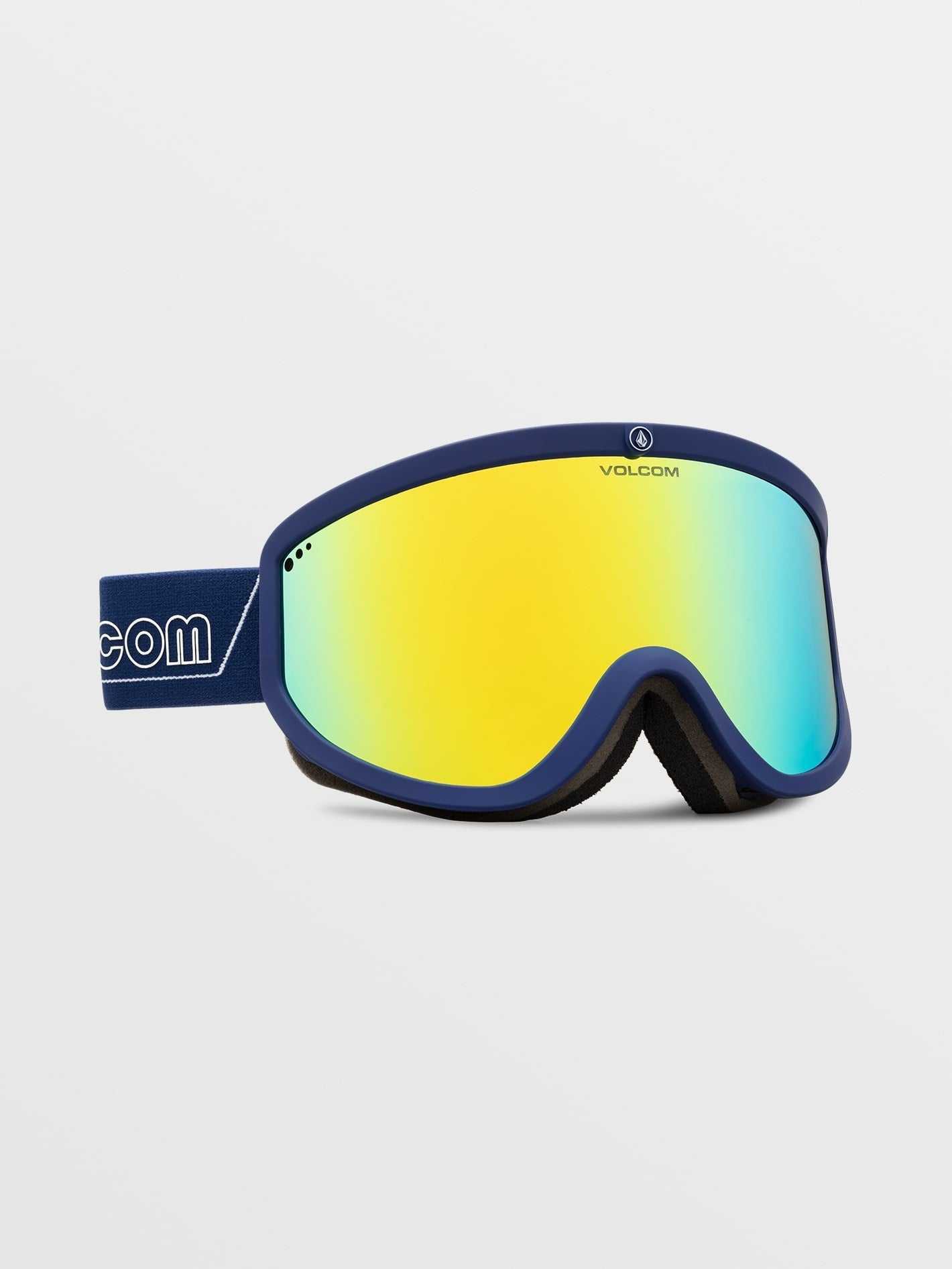 Masque de snow Footprints Dark Blue/White - Gold Chrome