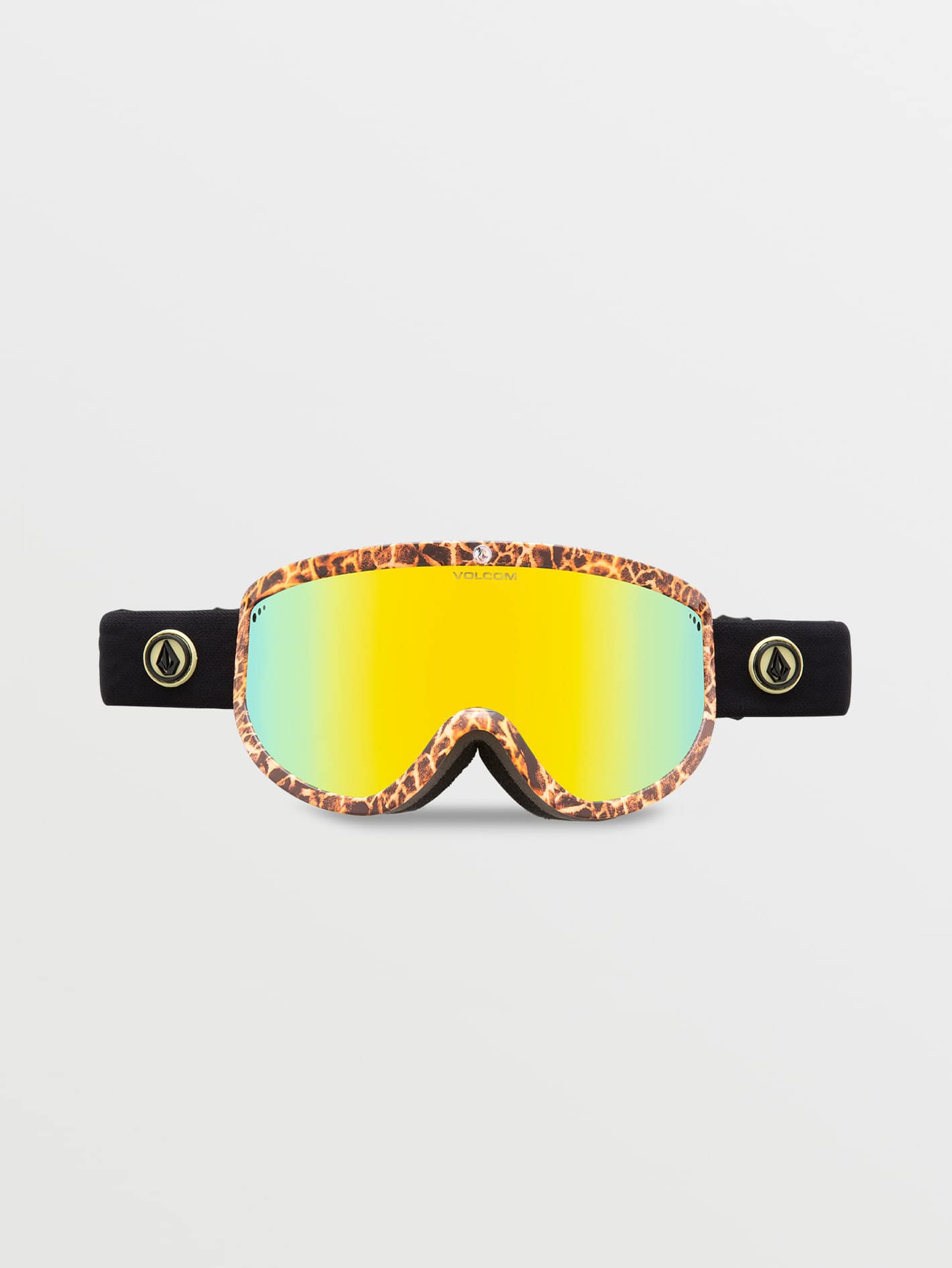 Masque de snow Footprints Giraffe/Black - Gold Chrome