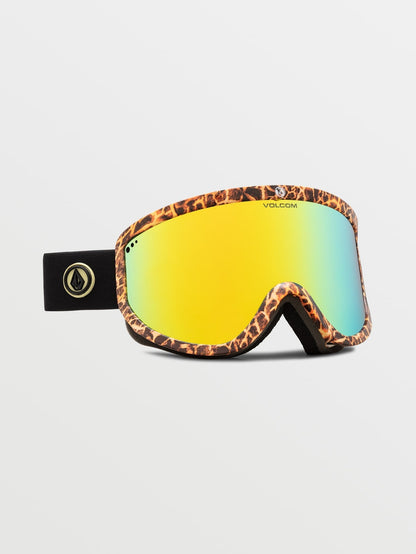 Masque de snow Footprints Giraffe/Black - Gold Chrome