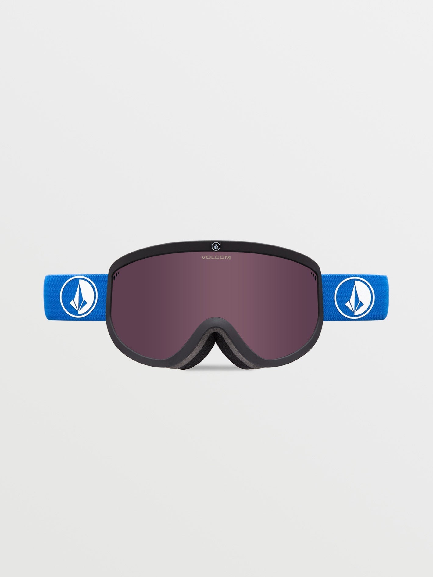 Snow mask Footprints Black/Blue (+ Yellow Chrome bonus screen) - LIGHT BRONZE
