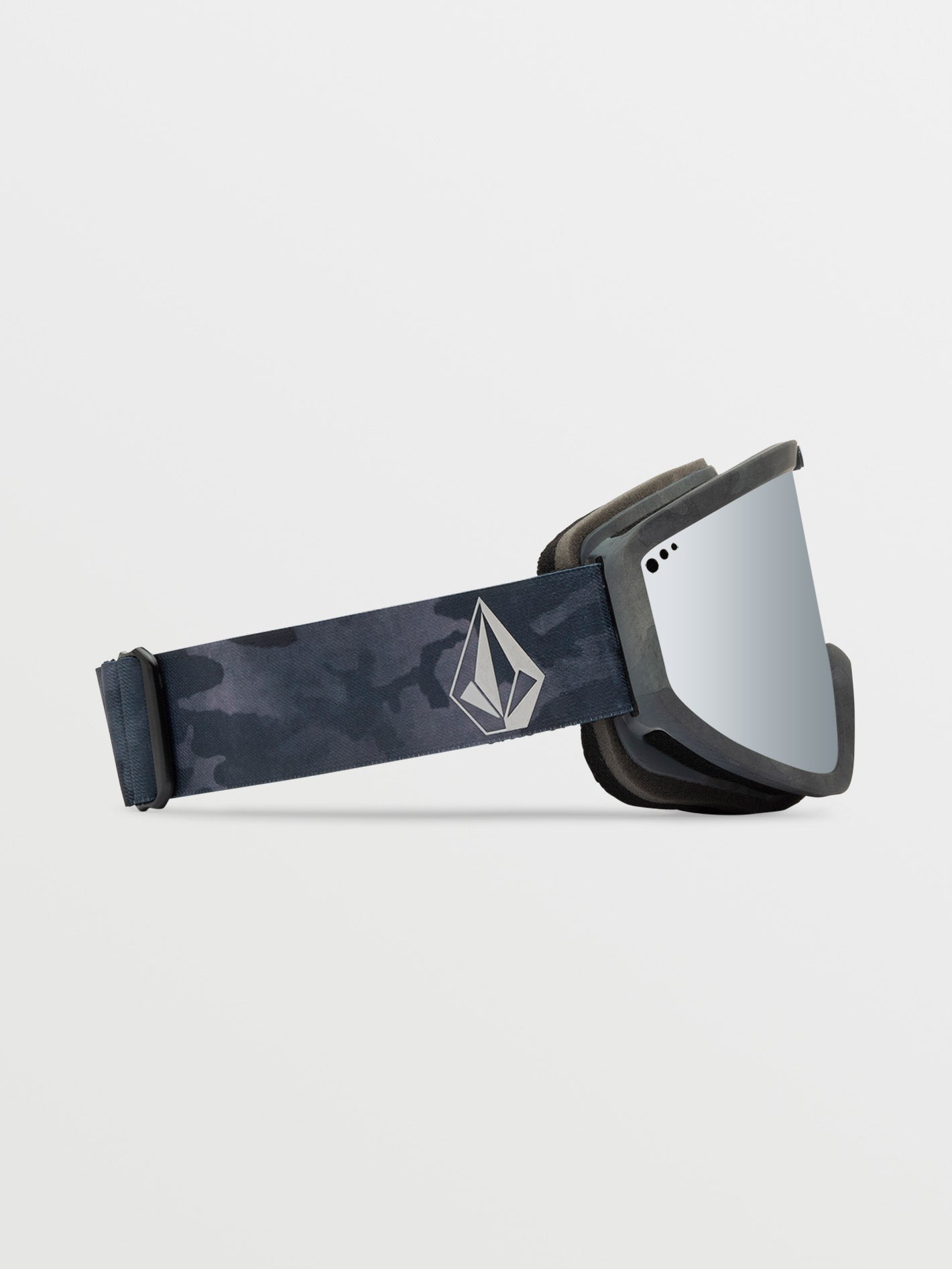 Snow mask Footprints Cloudwash Camo (+ Yellow Chrome bonus screen) - SILVER CHROME