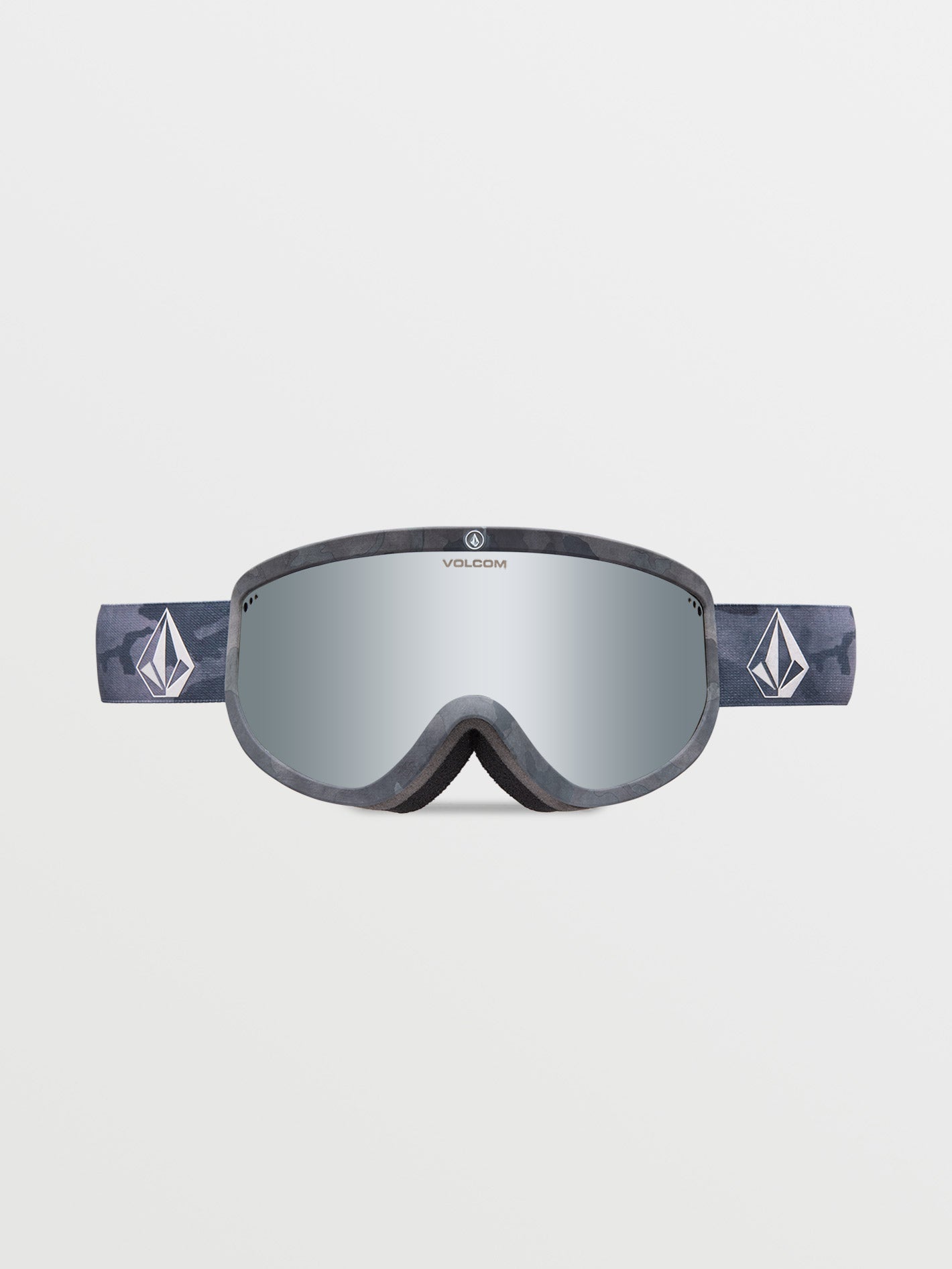 Snow mask Footprints Cloudwash Camo (+ Yellow Chrome bonus screen) - SILVER CHROME