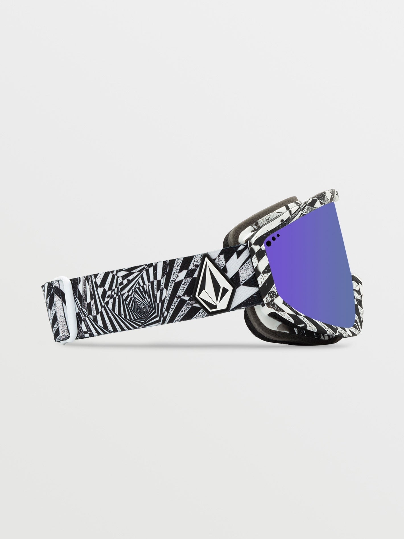 Footprints Op Art Schneebrille (+ Bonus Gelbe Chromlinse) - LILA CHROM
