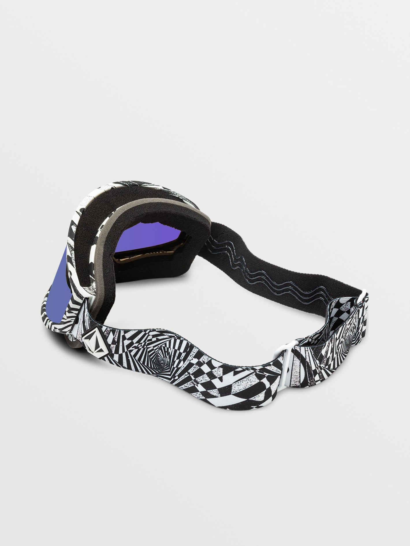 Footprints Op Art Schneebrille (+ Bonus Gelbe Chromlinse) - LILA CHROM
