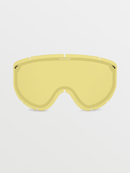 Masque de snow Footprints Orange Shock/Sand (+ écran bonus Yellow Chrome) - LIGHT BRONZE