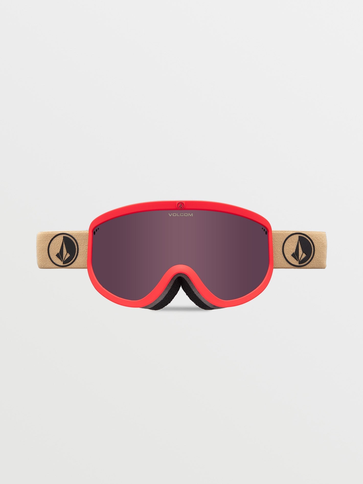 Masque de snow Footprints Orange Shock/Sand (+ écran bonus Yellow Chrome) - LIGHT BRONZE