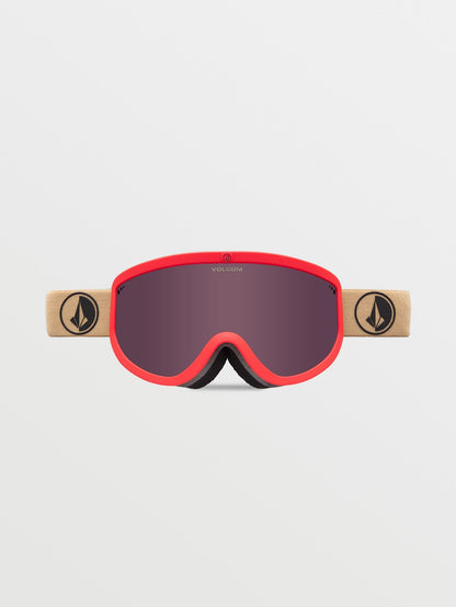 Masque de snow Footprints Orange Shock/Sand (+ écran bonus Yellow Chrome) - LIGHT BRONZE