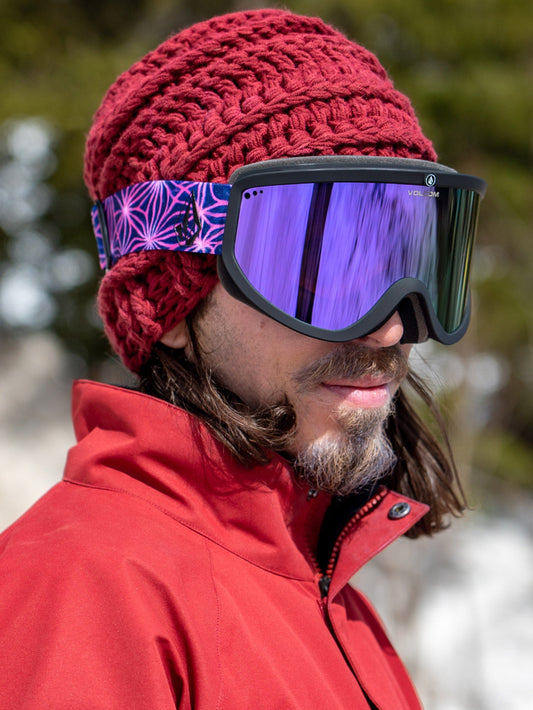 Footprints Mike Ravelson Schneebrille (+ Bonus Gelbe Chromlinse) - LILA CHROM