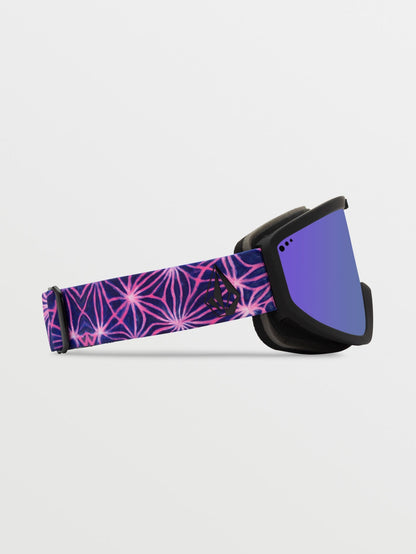 Footprints Mike Ravelson Snow Goggles (+ Bonus Yellow Chrome Lens) - PURPLE CHROME