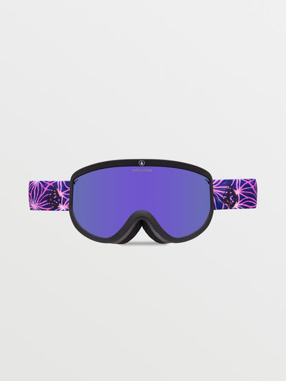 Footprints Mike Ravelson Snow Goggles (+ Bonus Yellow Chrome Lens) - PURPLE CHROME
