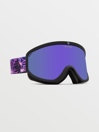 Footprints Mike Ravelson Snow Goggles (+ Bonus Yellow Chrome Lens) - PURPLE CHROME