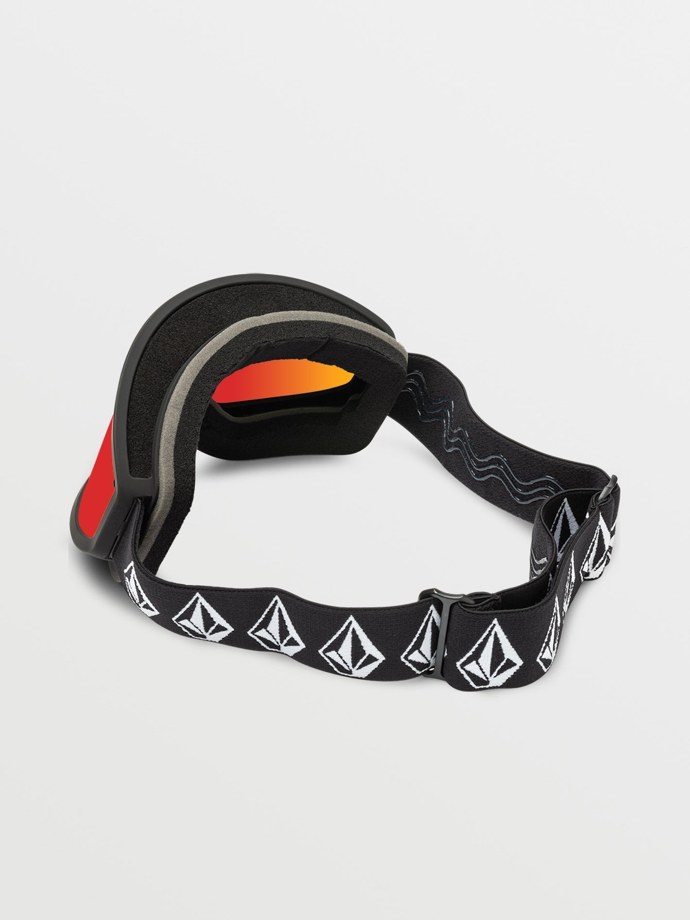 Schneemaske Footprints Mattschwarzer Stein - Roter Chrom