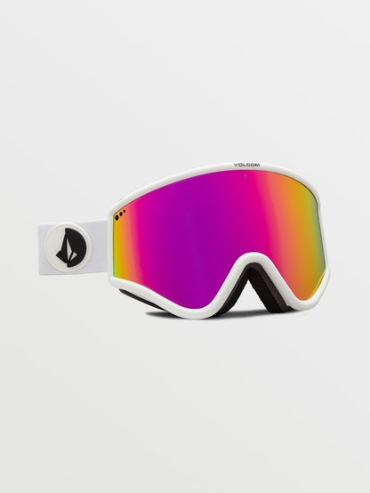 Masque de snow Yae Matte White - Pink Chrome