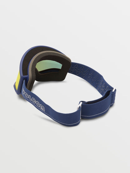 Snow mask Yae Dark Blue/White - Gold Chrome