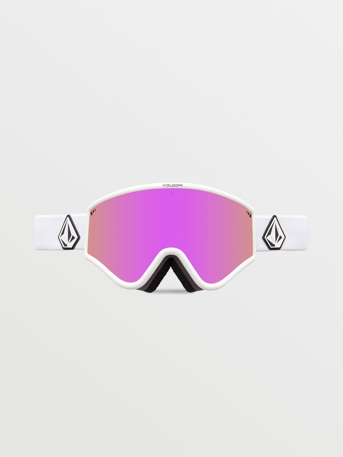 Yae Mattweiße Schneebrille (+ Bonuslinse – Gelb) – Pink Chrome