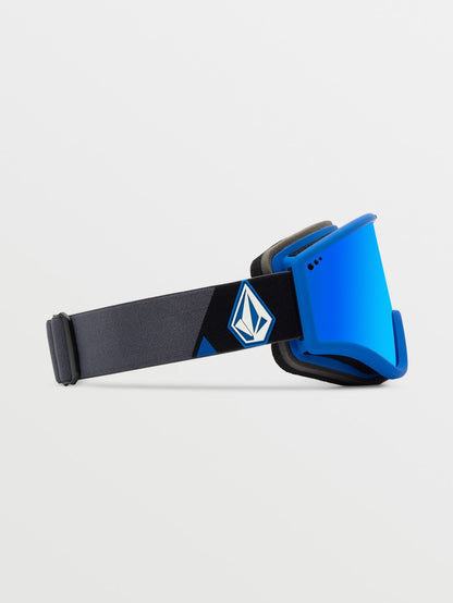 Masque de snow Yae Blue/Dark Grey (+ écran bonus Yellow Chrome) - BLUE CHROME