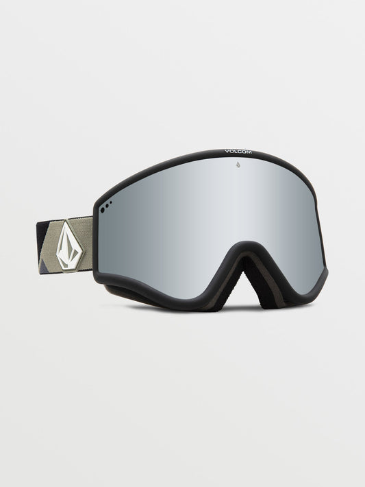 Schneemaske Yae Lt Military/Schwarz (+ Yellow Chrome Bonus-Bildschirm) - SILBER CHROM