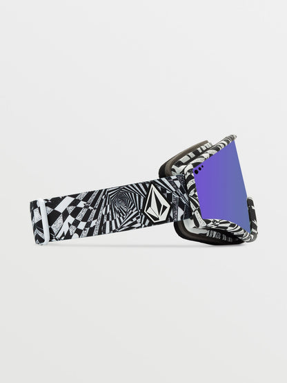 Masque de snow Yae Op Art (+ écran bonus Yellow Chrome) - PURPLE CHROME