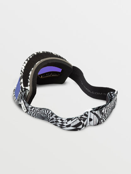 Masque de snow Yae Op Art (+ écran bonus Yellow Chrome) - PURPLE CHROME