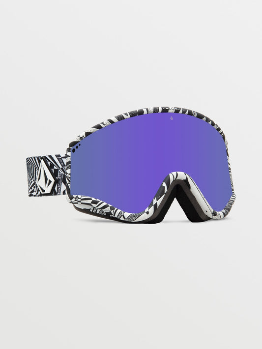 Yae Op Art Schneebrille (+ Bonus Gelbe Chromlinse) - LILA CHROM