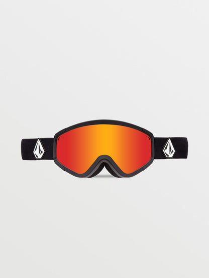 Attunga Mattschwarze Schneebrille (+ Bonuslinse – Gelb) – Rotchrom
