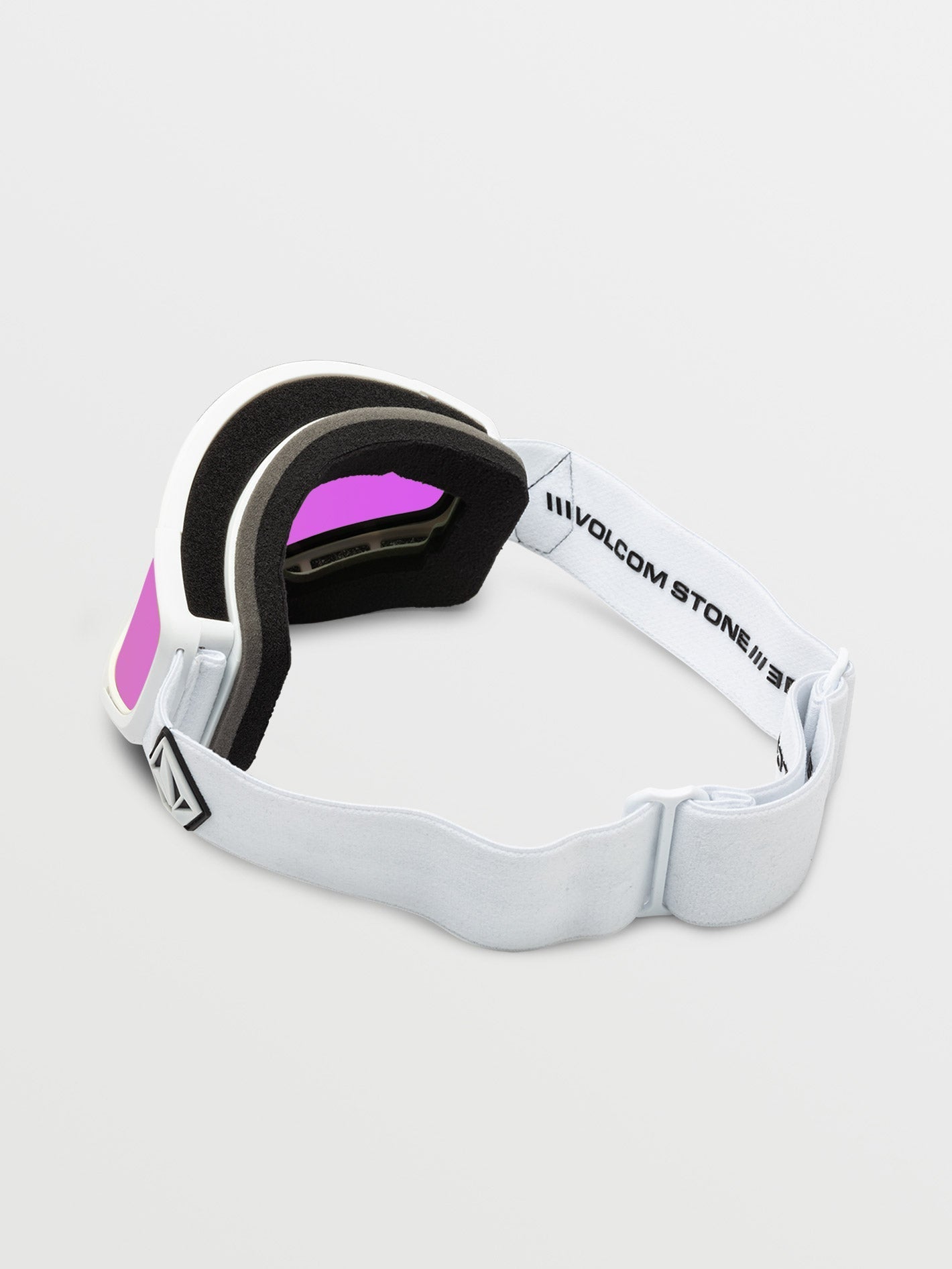 Attunga Mattweiße Schneebrille (+ Bonuslinse – Gelb) – Pink Chrome