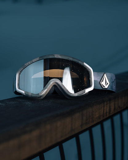 Masque de snow Attunga Cloudwash Camo (+ écran bonus Yellow Chrome) - SILVER CHROME