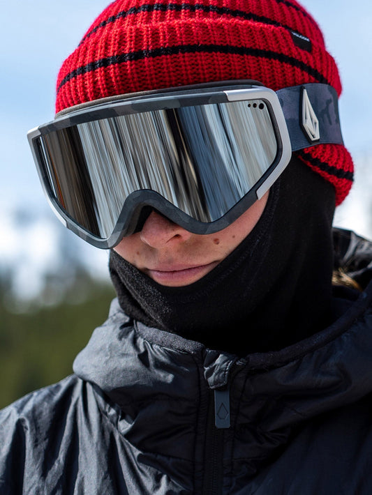 Attunga Cloudwash Camo Schneebrille (+ Bonus Gelbe Chromlinse) - SILBER CHROM