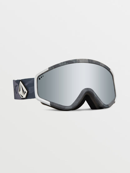 Masque de snow Attunga Cloudwash Camo (+ écran bonus Yellow Chrome) - SILVER CHROME