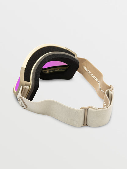 Attunga Khakiest/Sand Schneebrille (+ Bonus Gelbe Chromlinse) - PINK CHROME