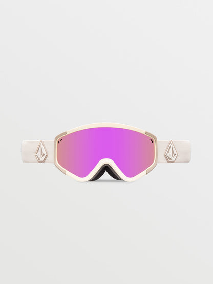 Attunga Khakiest/Sand Schneebrille (+ Bonus Gelbe Chromlinse) - PINK CHROME