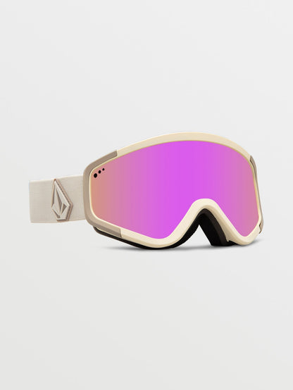 Attunga Khakiest/Sand Schneebrille (+ Bonus Gelbe Chromlinse) - PINK CHROME