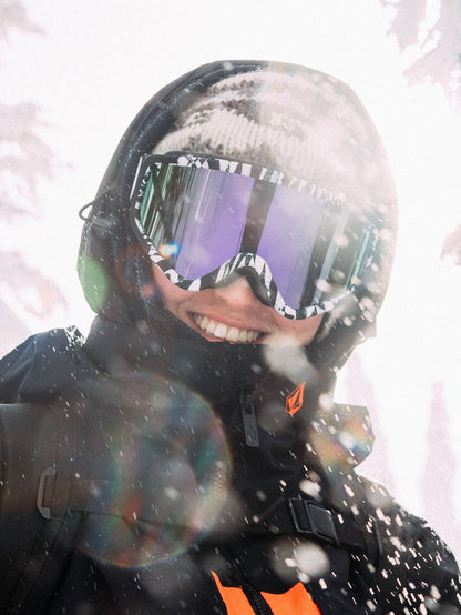 Masque de snow Attunga Op Art (+ écran bonus Yellow Chrome) - PURPLE CHROME