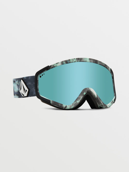 Attunga Spritz/Schwarze Schneebrille (+ Bonus Dunkelgraue Chromlinse) - ICE CHROME