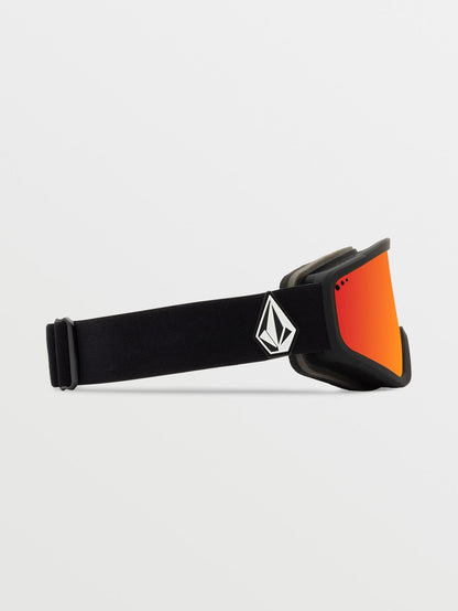Masque de snow Attunga Matte Black - Red Chrome