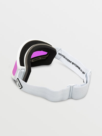 Masque de snow Attunga Matte White - Pink Chrome
