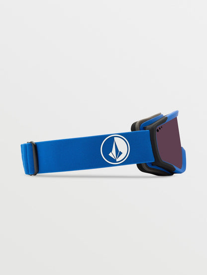 Attunga Youth Schwarz/Blaue Schneebrille (+ Bonus Gelbe Chromlinse) - HELLBRONZE - (Kinder)